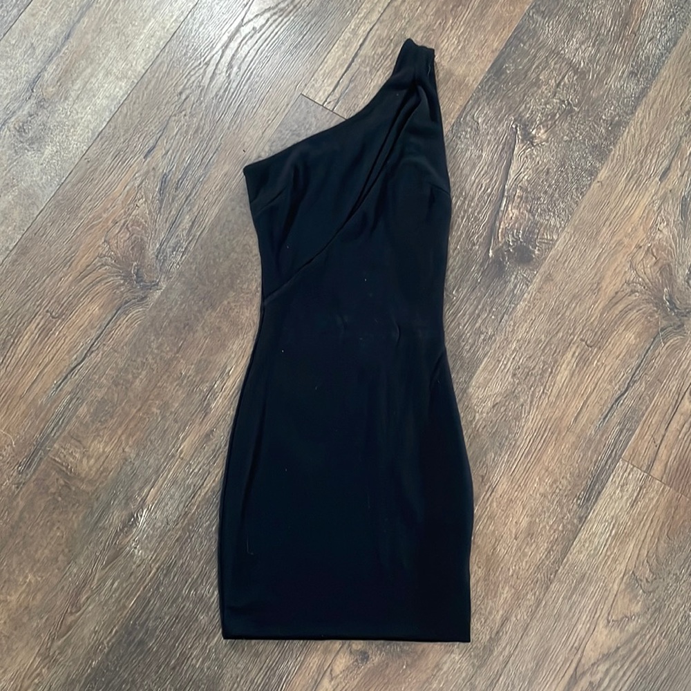 Cut Me In One Shoulder Mini Dress- XS
